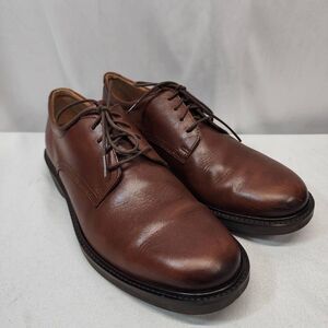 ECCO Metropole London Men's EU 46 US 12-12.5 Brown Leather Derby Shoe